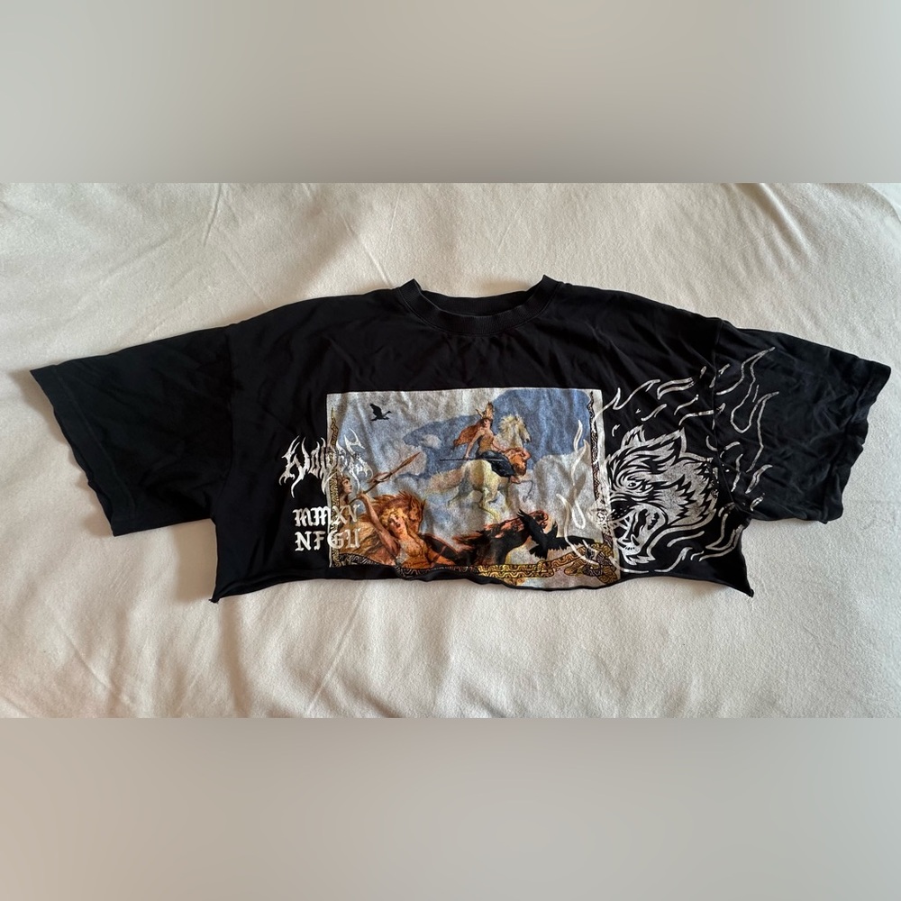 Darc Sport “Until Our End” Premium Oversized Tee, Until Valhalla (DIY Cropped)